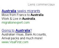 Publicité pour immigrer en Australie